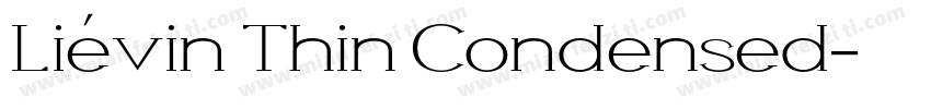 Liévin Thin Condensed字体转换